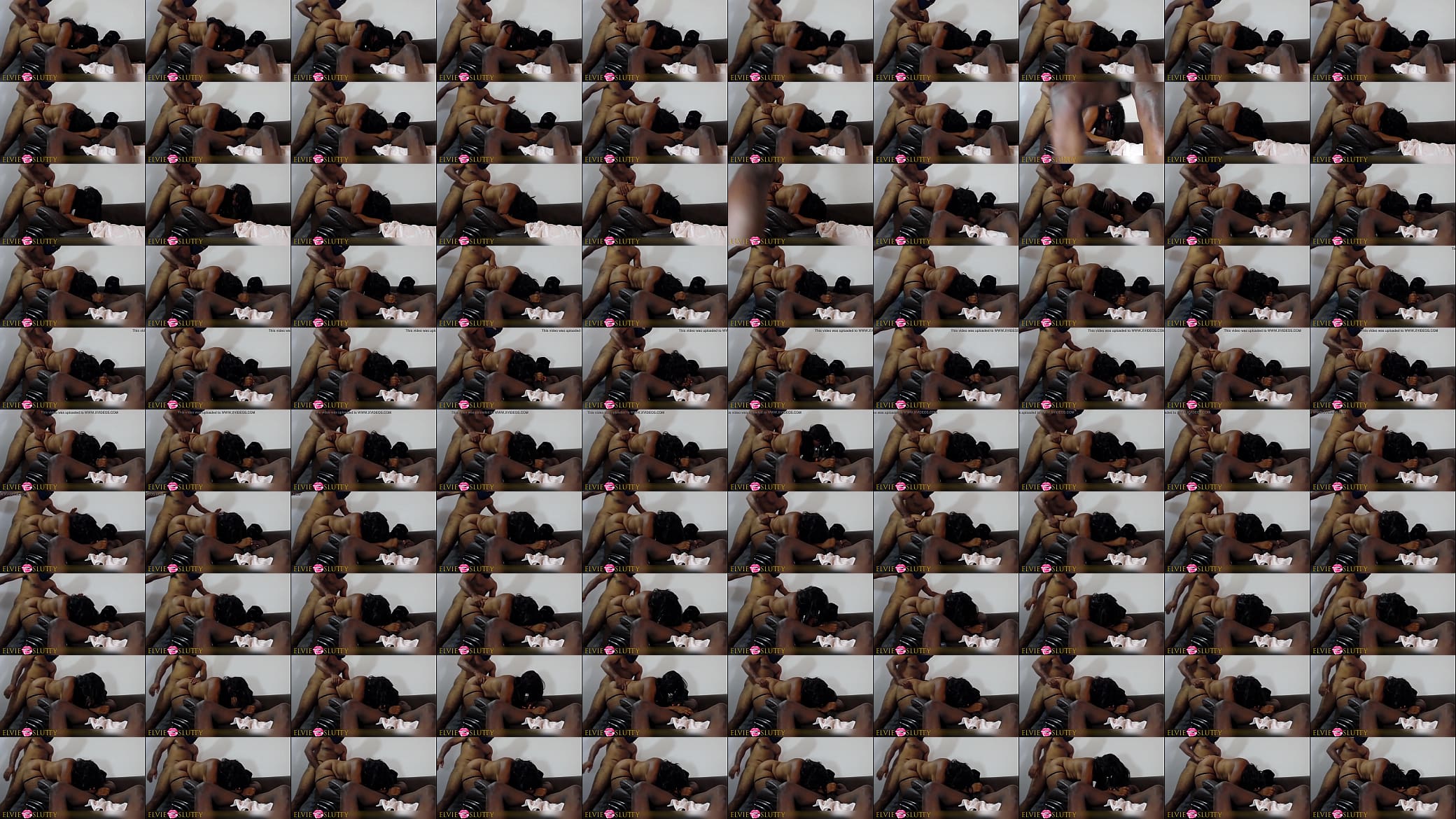 Ebony hoe doggystyled while masturbating stranger cock from a guy she just met 预览图