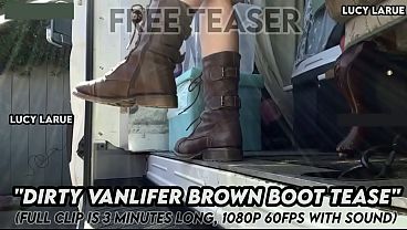 "Dirty Vanlifer Brown Boot Tease"