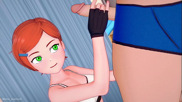 Gwen visits the infirmary after playing sports to receive her treatment (Adult version)