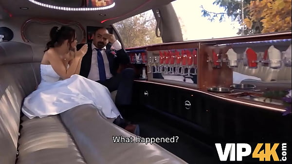 VIP4K. Enticing bride-to-be rocks out with guy before husband