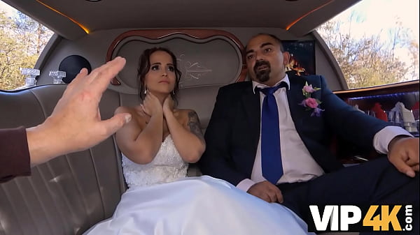 VIP4K. Enticing bride-to-be rocks out with guy before husband