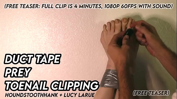 Duct Tape Prey Toenail Clipping 10 sec