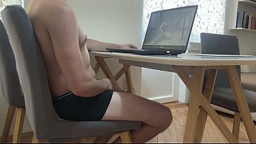 A stepmother's friend caught her stepson watching porn in the kitchen and couldn't resist - POV COWGIRL DOGGYSTYLE