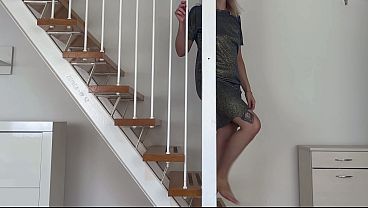 A stepmother's friend caught her stepson watching porn in the kitchen and couldn't resist - POV COWGIRL DOGGYSTYLE