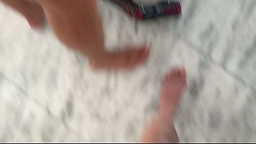 Watermelon vs Pussy! Dirty kitchen fuck before a family gathering