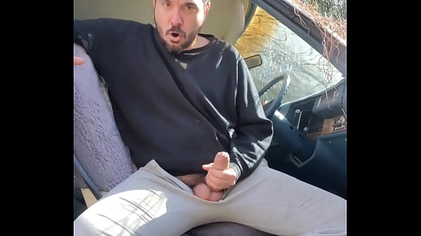 Download Video - Hippie having fun in the car out in public&period;