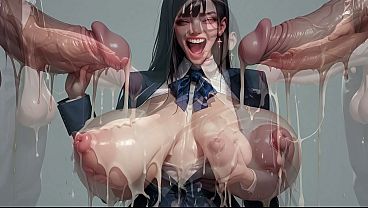 NIPPON GIRLS CUMSHOT DREAMS AI Nippon Office Whores In Daily Bukkake Duty