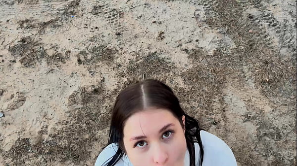 "Nice Outdoor Place For Photoshoot": With My Big Cock in her Mouth. Cumshot. POV