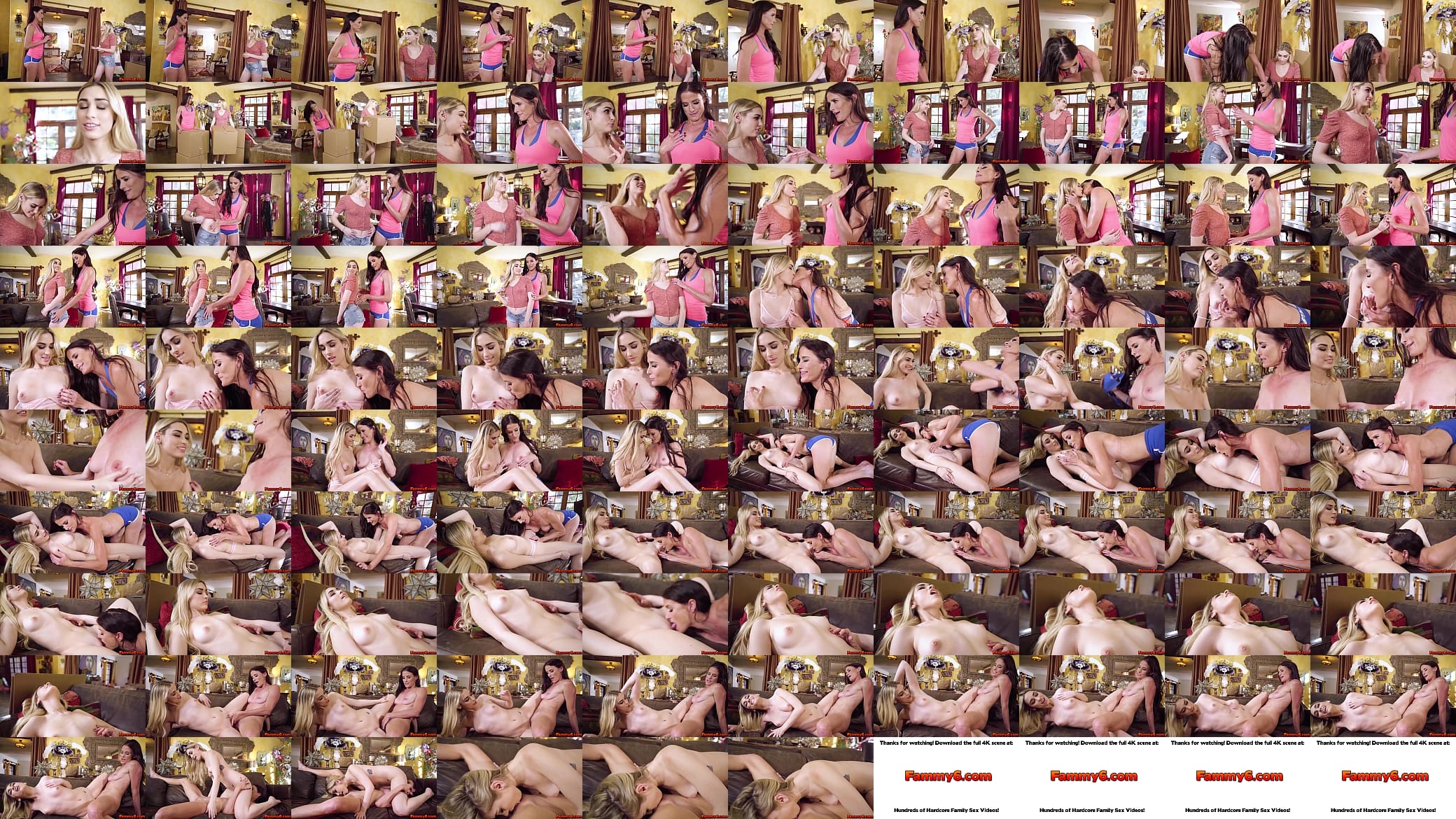 Stepdaughter and stepmom having quality time after cleaning the house 预览图
