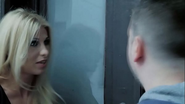 Busty blonde fucks hard with a strapon dildo