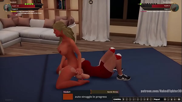 Nezakah VS Bambi Bimbo (Naked Fighter 3D)