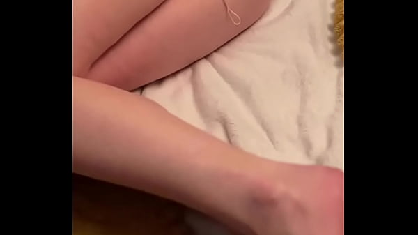 Anal beads play close up
