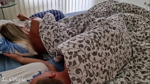 Amateur wife has not woken up yet when she felt hard dick in her morning wet pussy - real orgasms