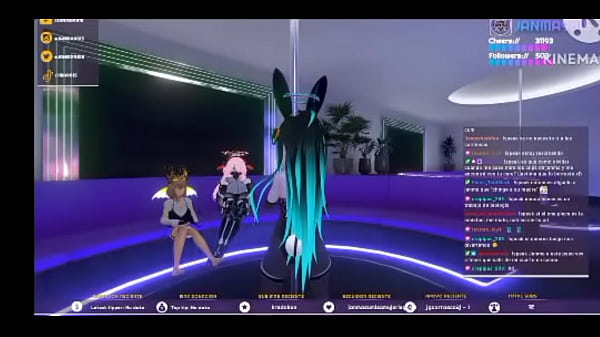 Vtuber dances pole dance