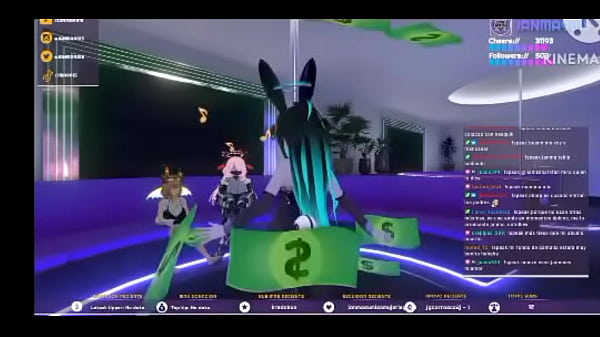 Vtuber dances pole dance