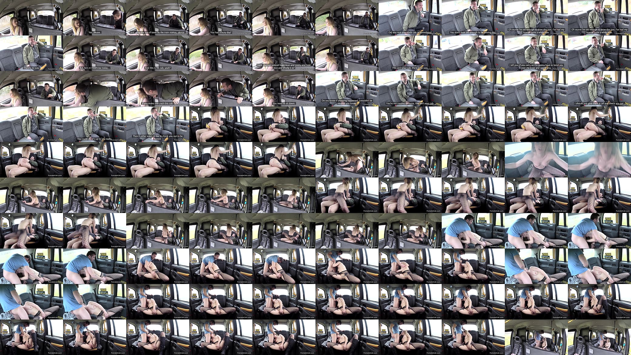 Cab driver in fishnets bangs big cock 预览图