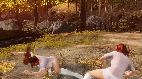 Fuckerooni27 - Kasumi and Phase-4 in Transparent Shirt No Bra | DOA6 Mod