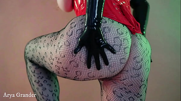 Latex tease glamour long gloves