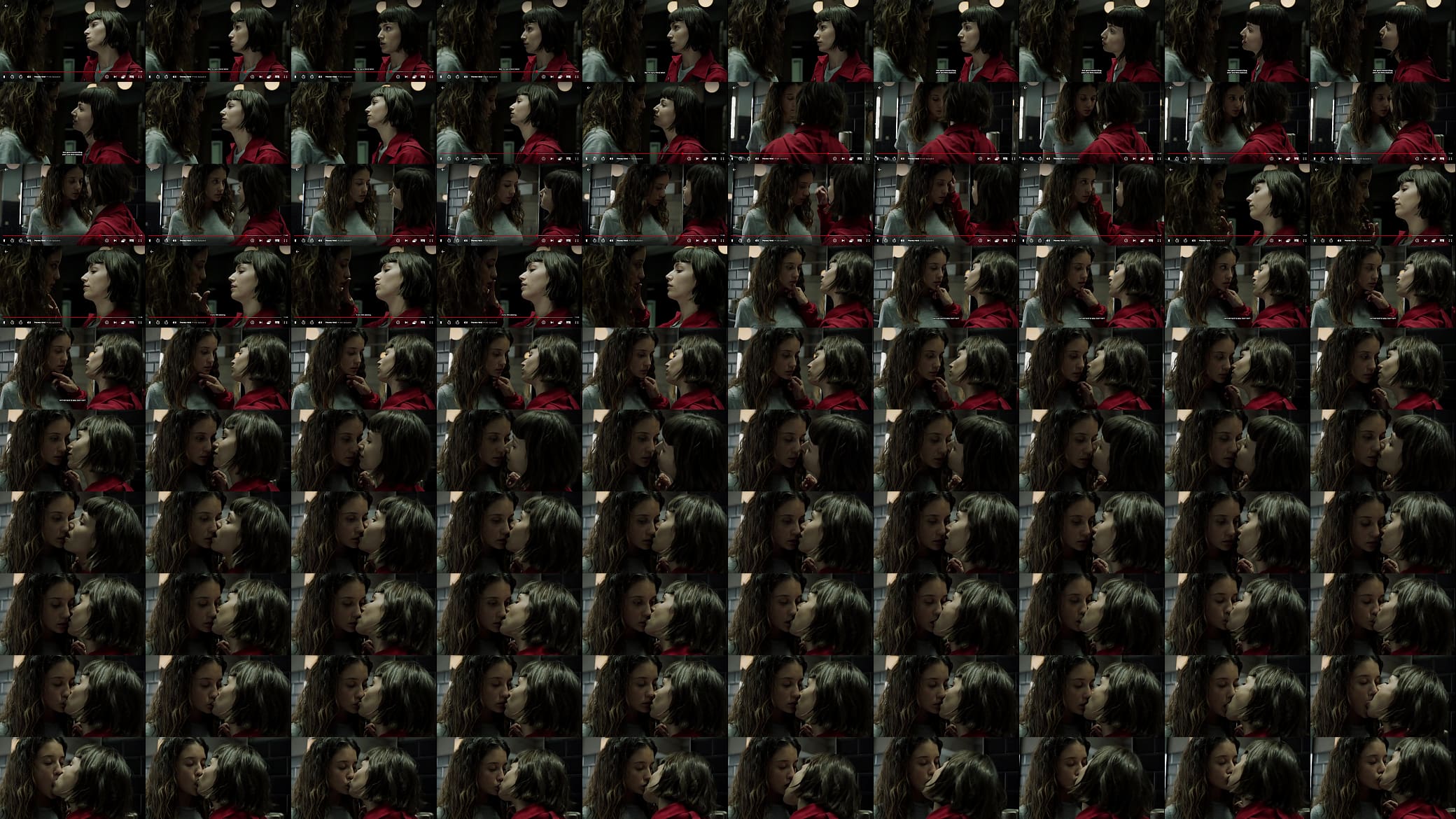 Money Heist S1 Ep8 - Kiss between Mar&iacute;a Pedraza &Uacute;rsula Corbero 预览图