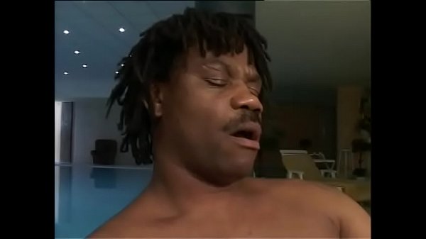 A Black mandingo at the poolside