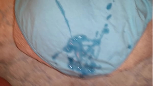 Download Video - Jerk and Cum on Wifes Blue Panties