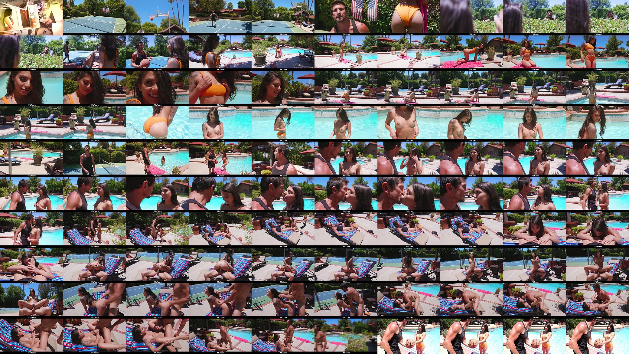 FILF - Naughty Brazilian Teen Gina Valentina Poolside Fuck With Neighbor 预览图