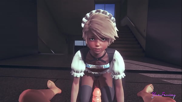 Download Video - Yaoi Femboy Hentai 3D - POV Erik is a very helpful Maid - Japanese Manga anime Gay Creampie Anal Bareback