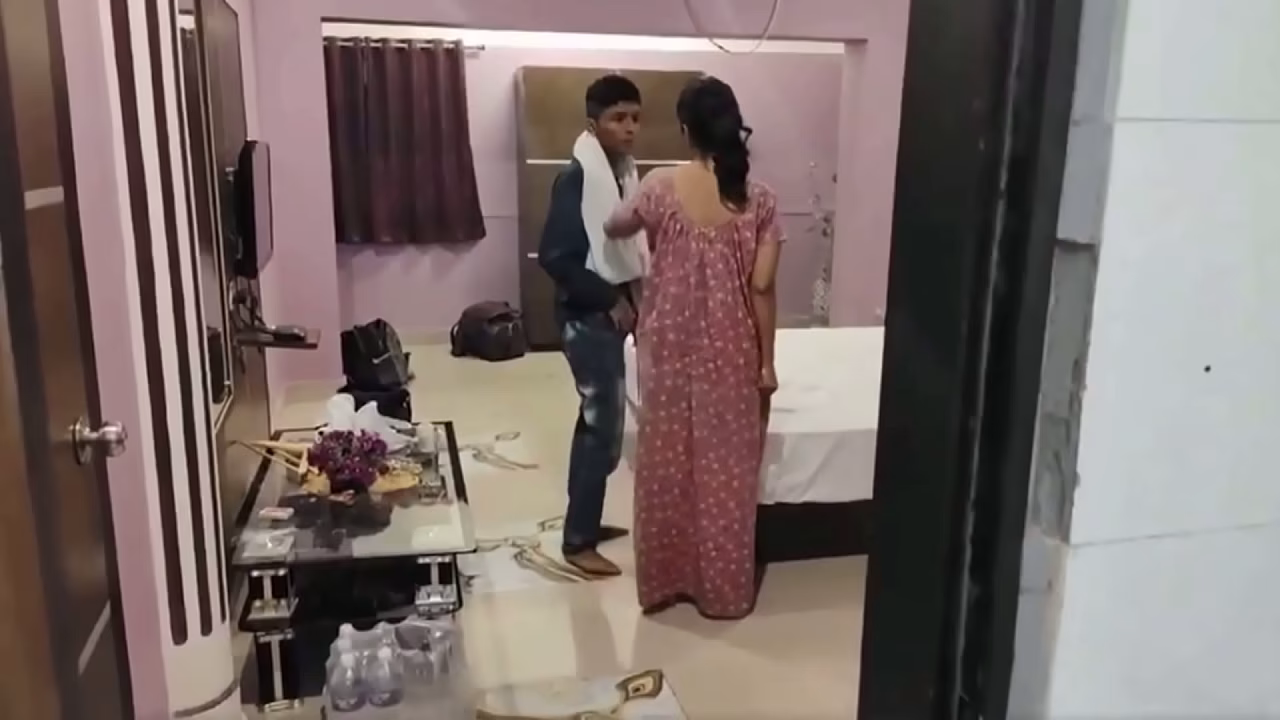 Indian College Boy Caught Masturbating Having Sex With Her Mature Step Sister