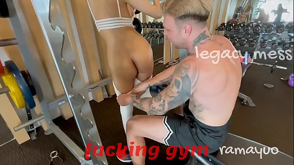 LEGACY MESS: Fucking Exercises with Blonde Whore Shemale Sa , big cock deep anal. P1