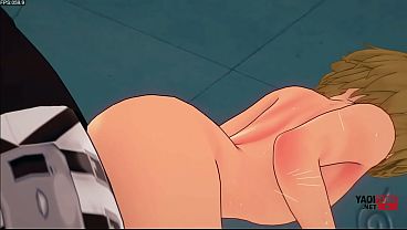 Anime férfiak asztalon heves szerelmet élnek át