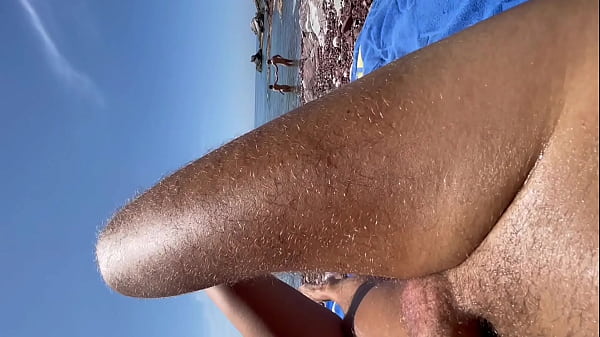 Nico Grey - Risky Sex on a Public Beach Full Of People with creampie