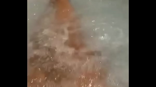 Playing with my feet in the tub, like my legs?