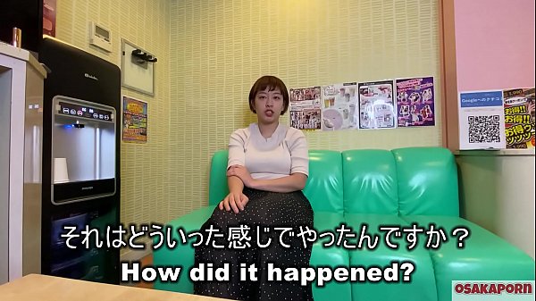 Chubby fatty Asian girl with big tits is giving blowjob and titty fuck. Japanese taking shower and interview. BBW Osakaporn