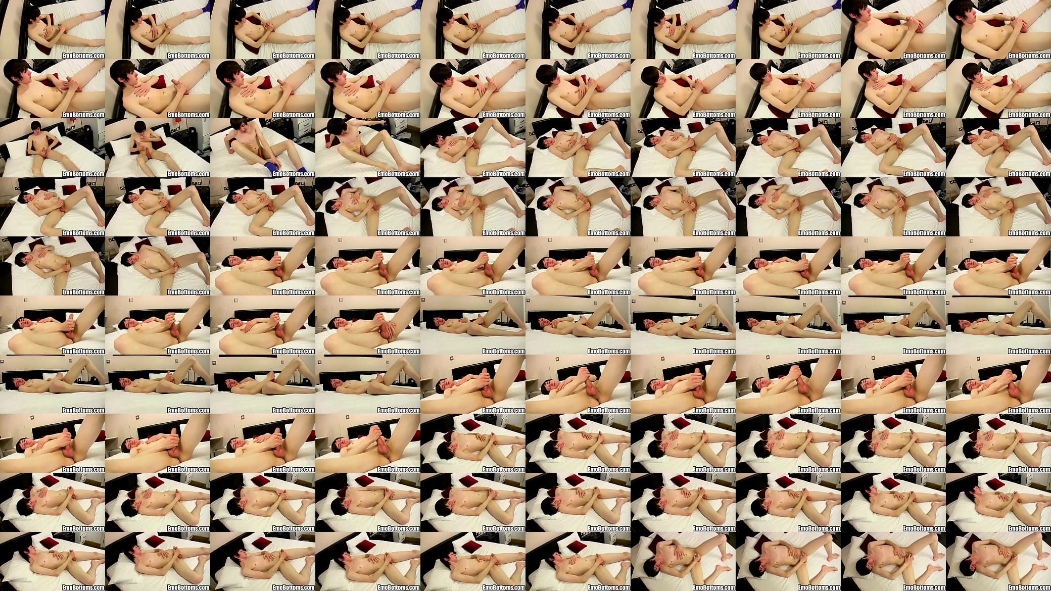 Emo twink Joey Maxx playing with his hard cock 预览图