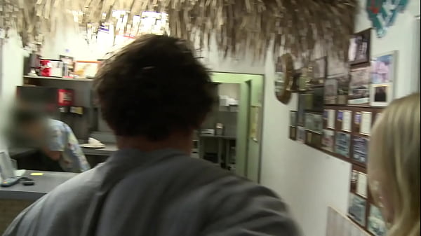 Busty Blonde Cindy Behr Fills Twitching Twat With Dick In Restaurant Booth