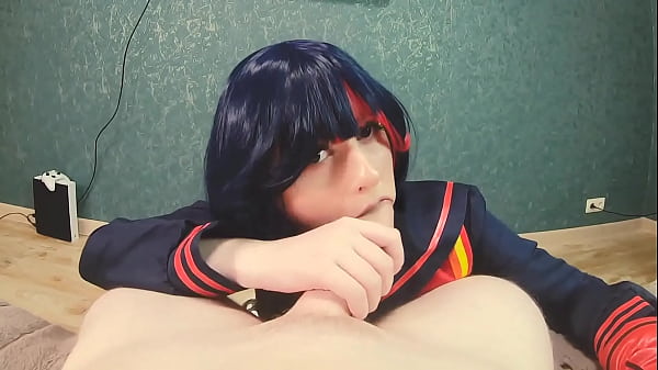 Ryuko Matoi was fucked by Naked Teacher in all holes until anal creampie - POV Cosplay Anime Spooky Boogie