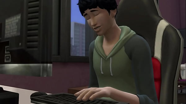 Japanese step Son Fucks Asian Mom After He Masturbated Watching Porn Videos In Front Of The Computer