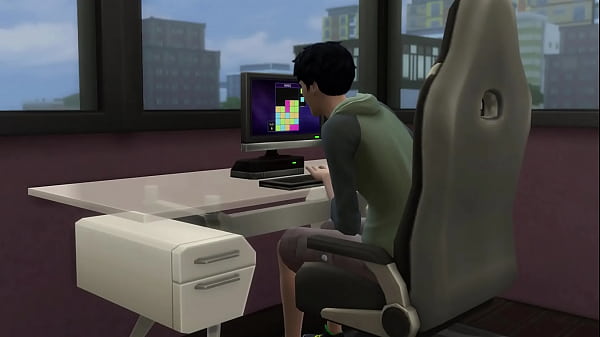 Japanese step Son Fucks Asian Mom After He Masturbated Watching Porn Videos In Front Of The Computer