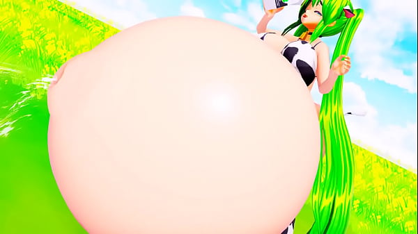  Mulher Vaca Cosplay Expansão De Barriga E Seios By Imbapovi