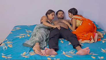 Husband fucks both his wives together
