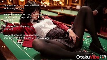 The Crazy Passion of Yumeko Jabami is unstoppable when the entire casino starts fucking her [AI]