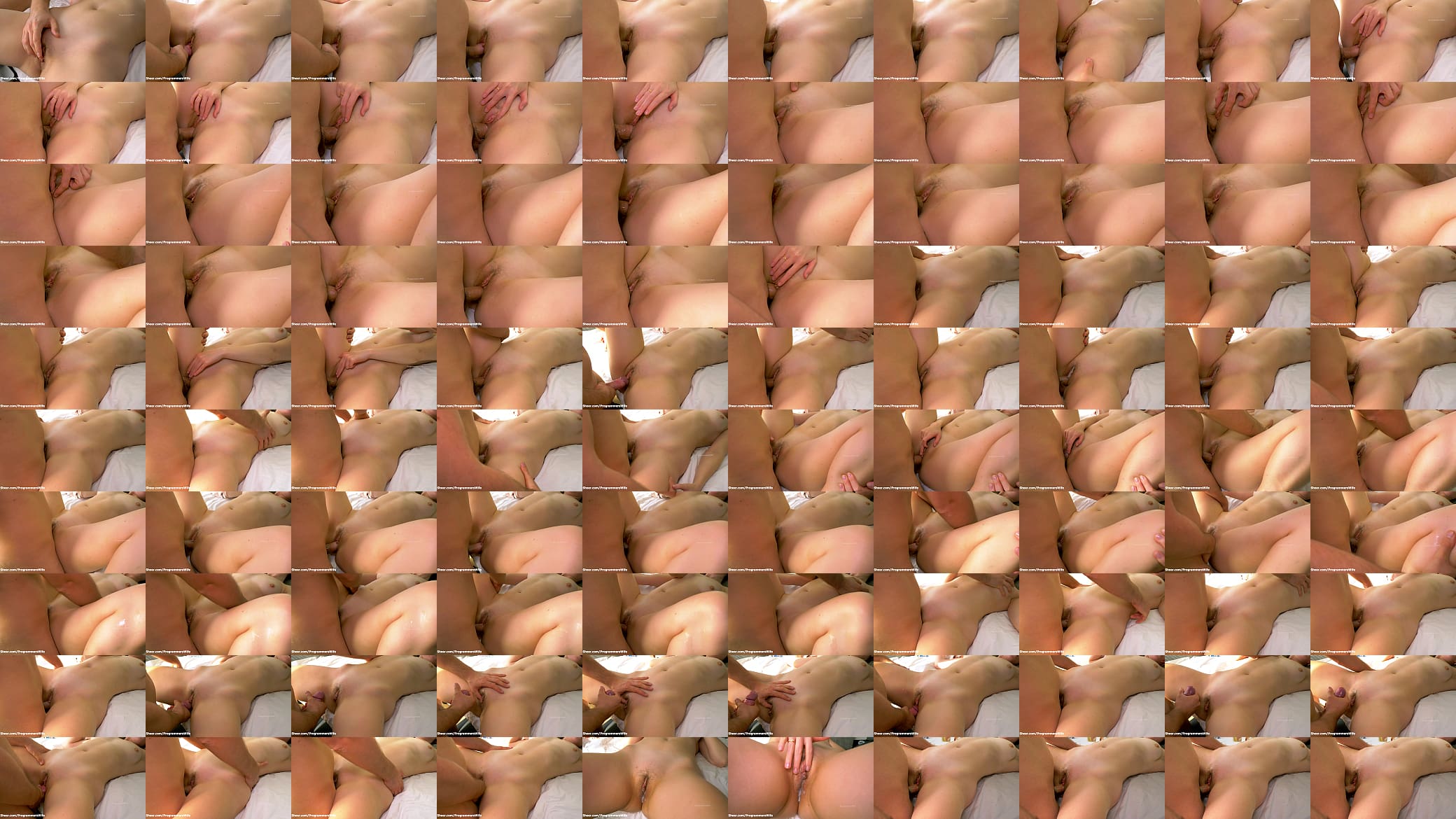 Creampied beauty after missionary closeup, hairy pussy fuck - ProgrammersWife 预览图