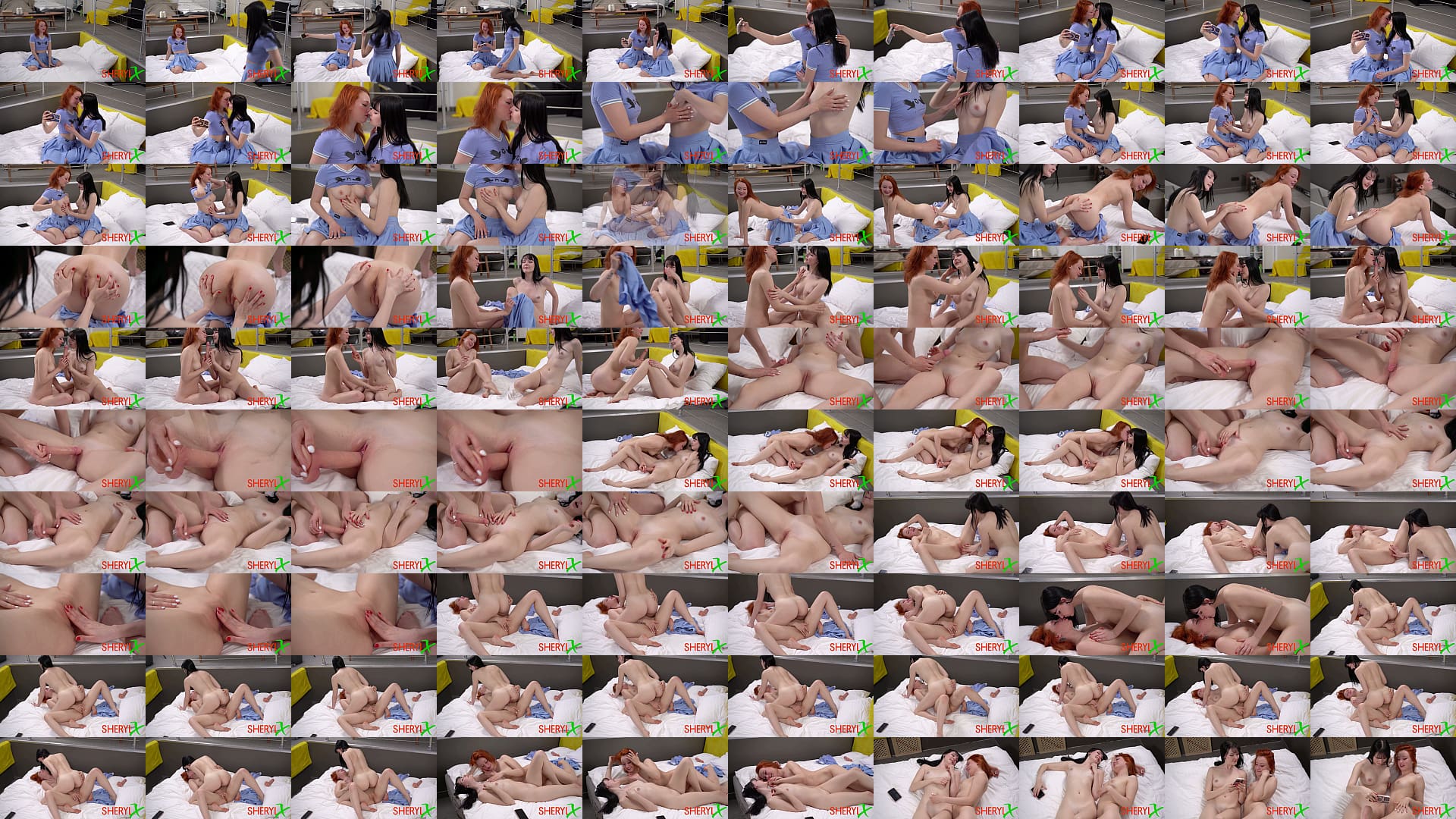 Two stunning lesbian girls satisfy their pink pussies 预览图