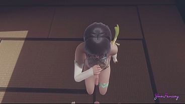 Genshin Impact Yaoi - Venti Arcont POV Blowjob (uncensored) - Japanese asian manga anime game porn femboy sissy