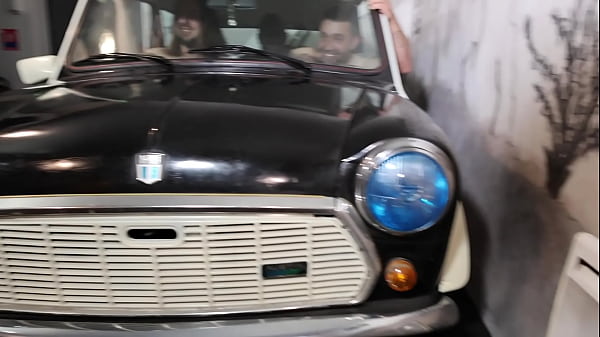 Six of us fit into a Mini! For a completely crazy orgy with Joss...