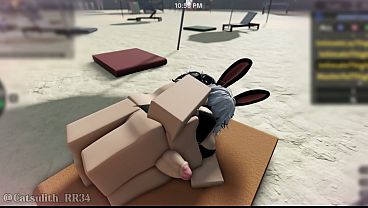 Bunny girl sex on the beach | Roblox Sex with a follower (73)