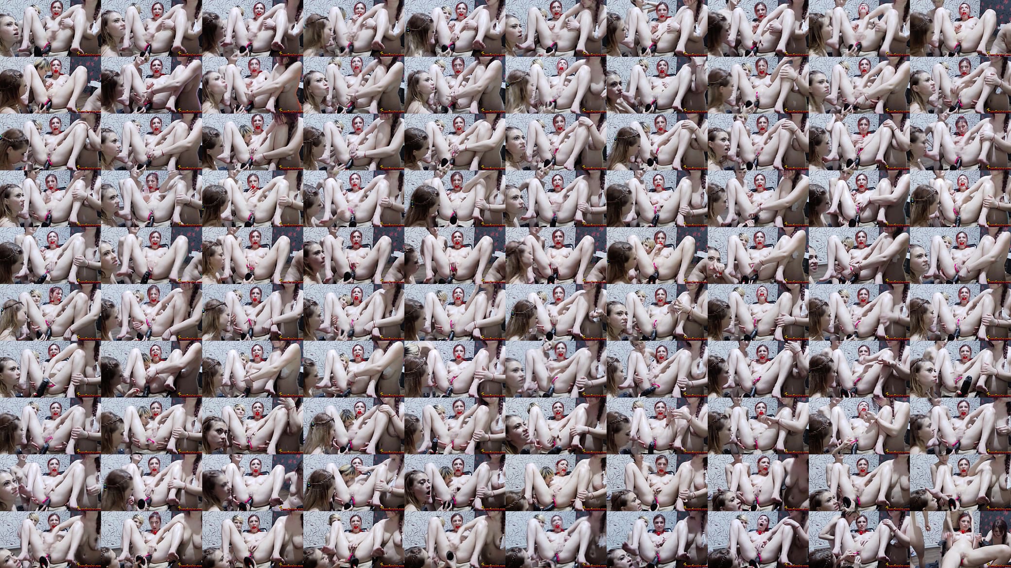 Gagged lesbian anal gangbang 预览图