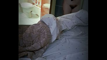 MILF changes in hotel room and didn't know she was being watched