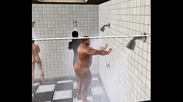 Spying on hunky cam heyward showering in steelr...