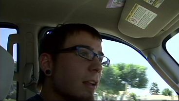 She deep throats Alex's schlong, pressing her nose up against his abdomen, then lets him...